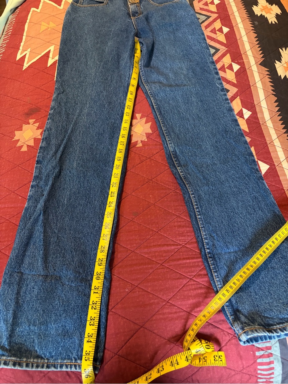 Vintage Lawman Blue Denim High-Rise Jeans - Picture 8 of 9
